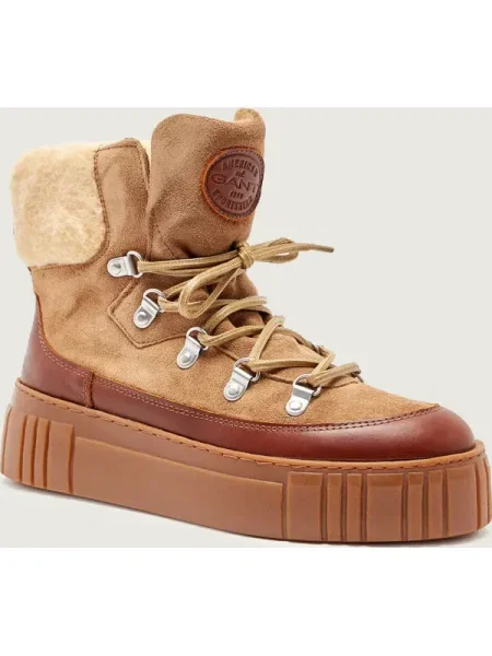 Női csizma GANT Snowmont meleg camel. Méret: 40 EU bézs