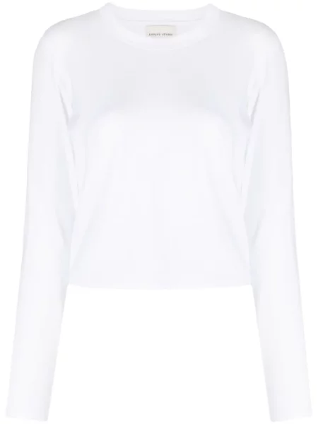 Tricou Loulou Studio lung alb