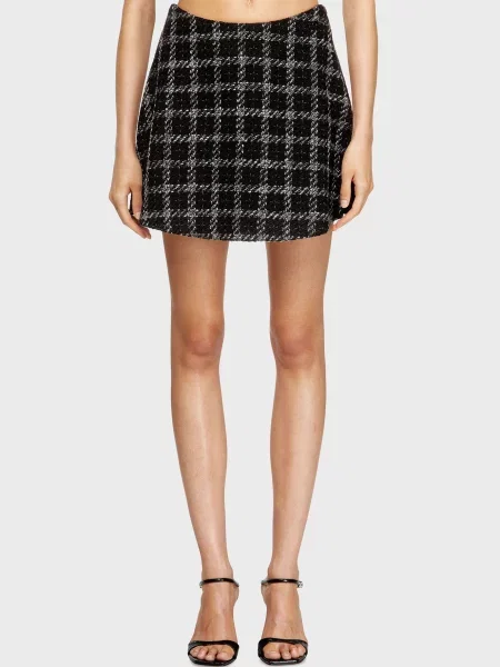 Картата спідниця Diesel чорна