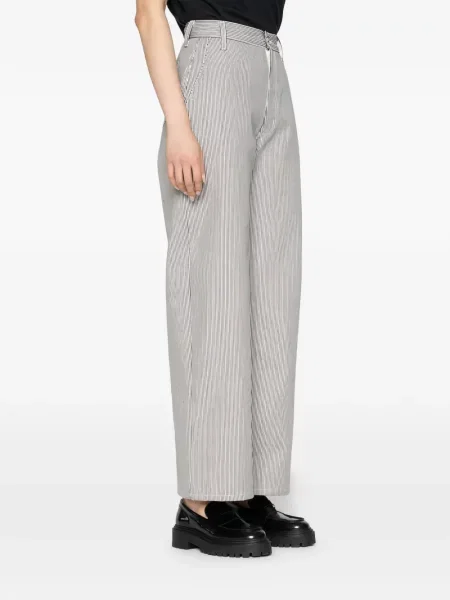 Blugi Naked And Famous cu dungi alb