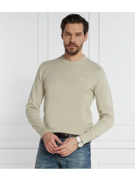BOSS ORANGE Pulover Kanovano cu adaos de cașmir verde