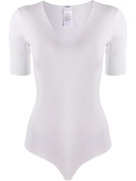 Scurt top Wolford alb