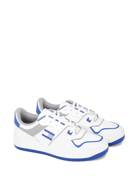 Sneakerși Tommy Hilfiger cu autograf alb