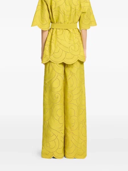 Pantaloni Elie Saab galben