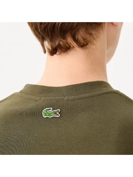 Футболка Lacoste с круглым вырезом зеленая