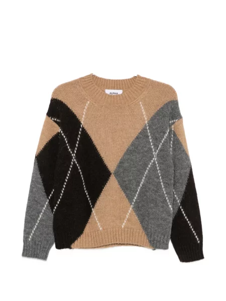 Pulover Alpha Studio cu model argyle