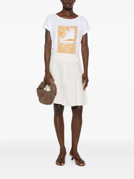 Tricou Marc O'polo cu imagine alb