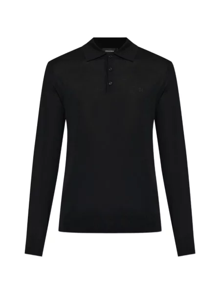 Gulerat tricou polo Dsquared2 negru