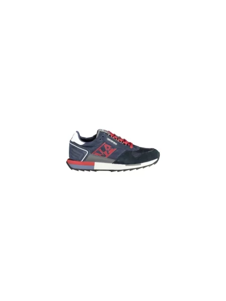 Sneakersy Napapijri skórzane niebieskie