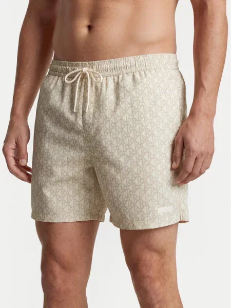 Calvin Klein Swimwear Pantaloni scurți pentru înot Écru