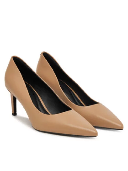 Štikle Calvin Klein Ess Stiletto 70 bež