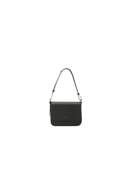 Mała mały torebka skórzana Seventy skórzana czarna