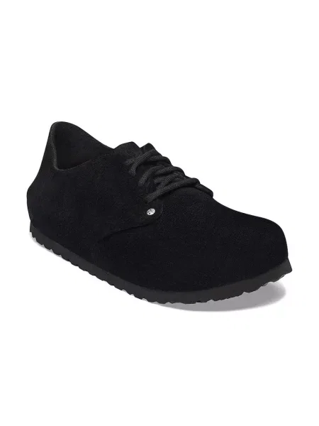 Birkenstock половинки обувки от велур Maine Suede Leather черно