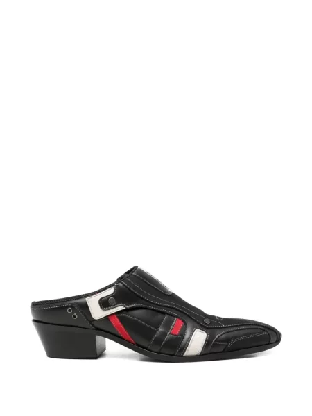 Papuci tip mules Martine Rose din piele negru