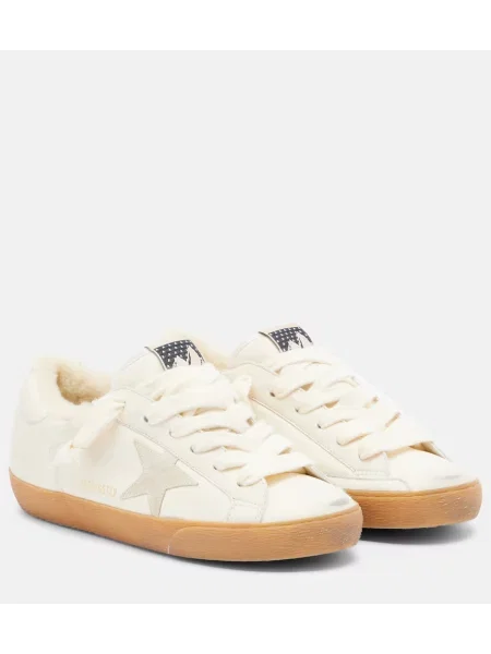Sneakerși Golden Goose din piele alb