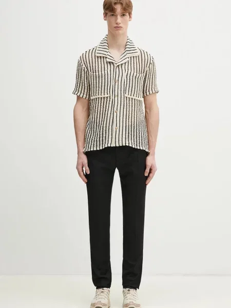 Шерстяные брюки карго Paul Smith черные