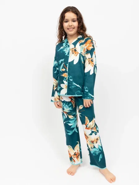 Детская пижама Cyberjammies зеленая