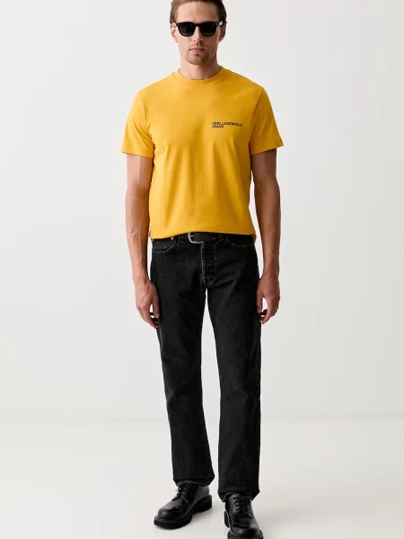Karl Lagerfeld Jeans tričko pánske žltá