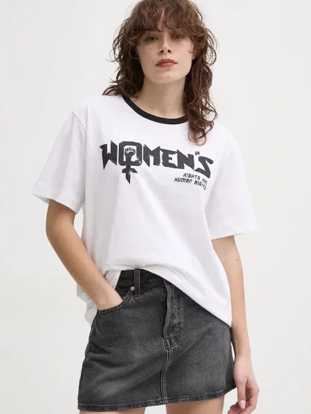 MUNTHE t-shirt FILISHA biały