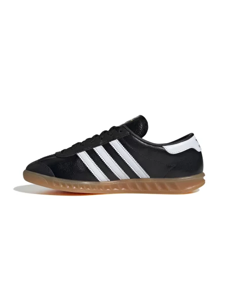 Кожени маратонки adidas Originals Hamburg W черно