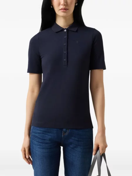 Tricou polo Bogner cu imagine albastru