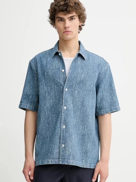 Traper košulja Samsoe Samsoe SAAYO regular s klasičnim ovratnikom plava