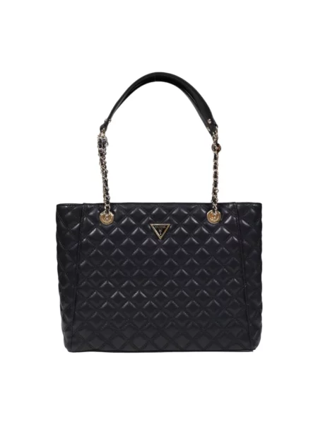 Duża torebka na łańcuszku Guess czarna