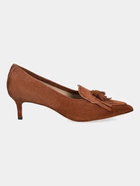 Lauren Ralph Lauren szpilki zamszowe Adrienne Klt brązowy