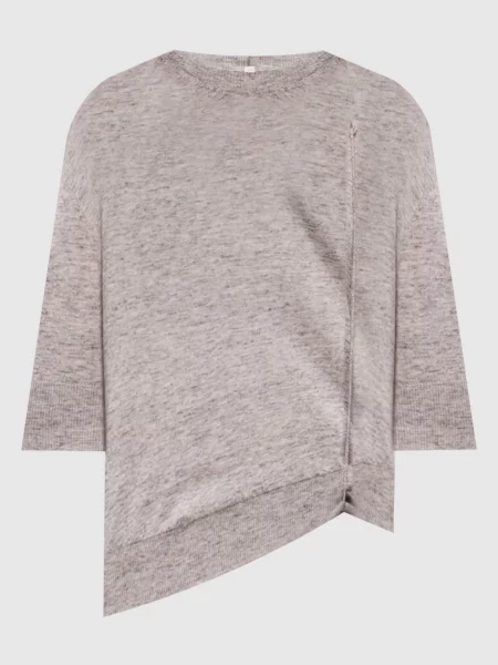 Топ з кашеміру шовку та льону Boboutic сірий