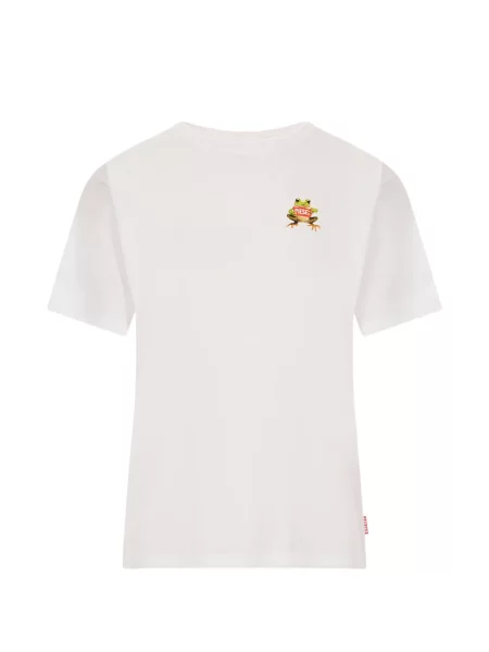 Tricou Diesel cu imagine alb