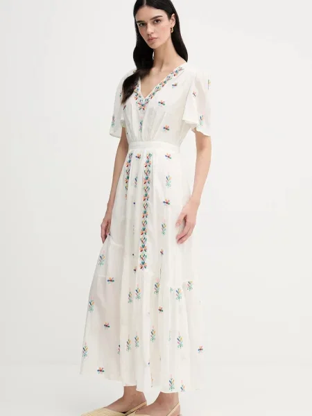 Сукня La Petite Française RACHELE maxi розкльошена RACHELE бежевий