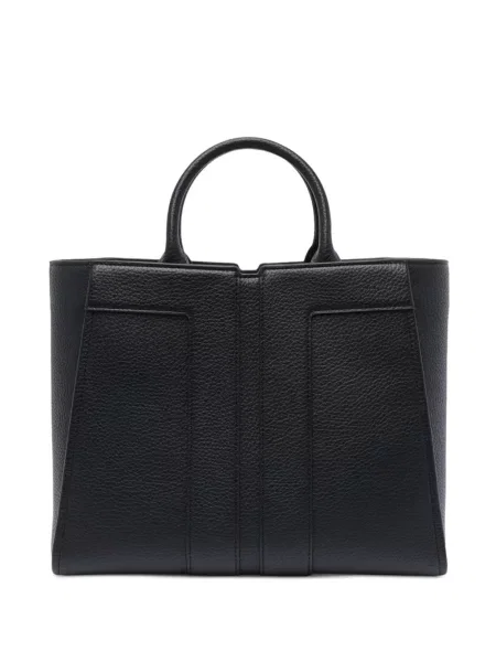 Geanta de piele Elisabetta Franchi din piele negru