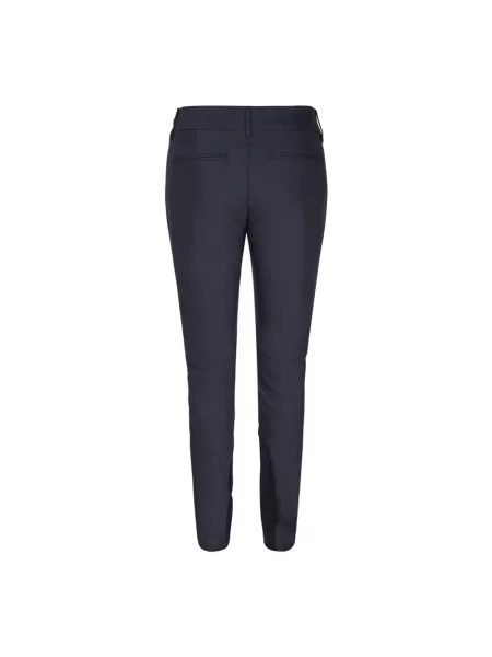 MOS MOSH Spodnie Kobieta Niebieski M Slim-fit Trousers granatowe