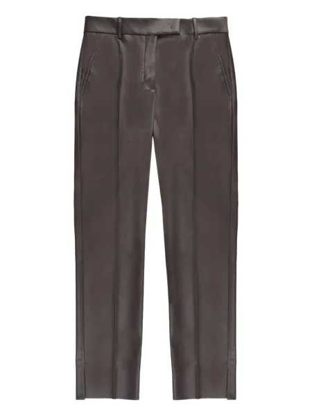 Pantaloni Slowear din piele maro