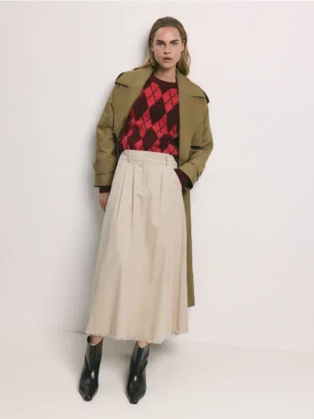 Спідниця максі Reserved бежева