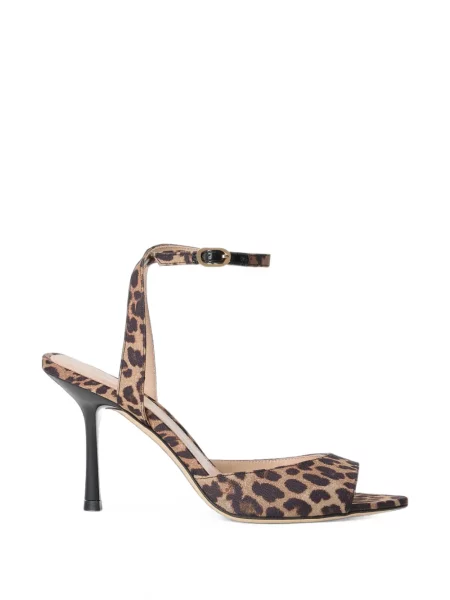 Sandale Stuart Weitzman cu imagine cu model leopard maro