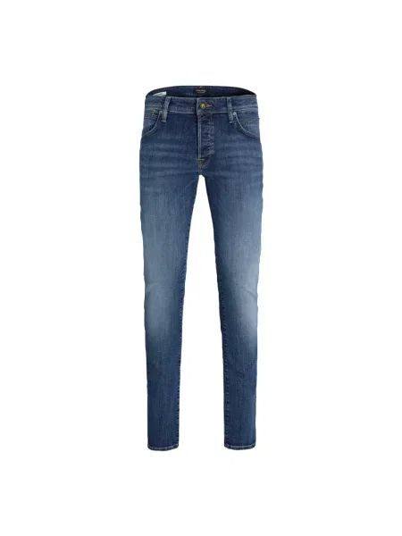 Lniane jeansy Jack & Jones niebieskie