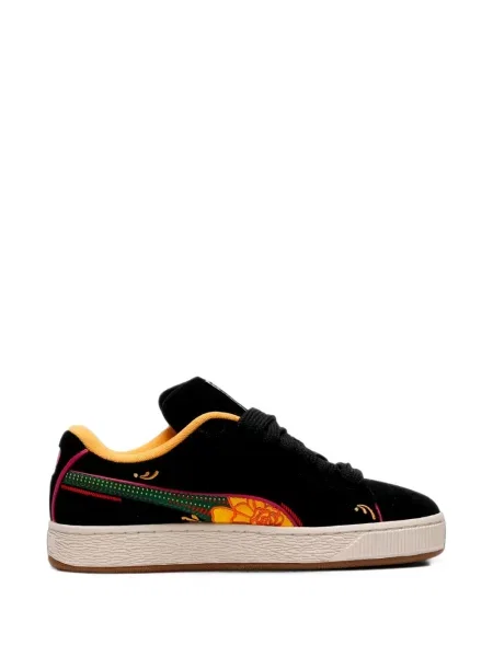 Sneakerși Puma Suede din piele de căprioară negru