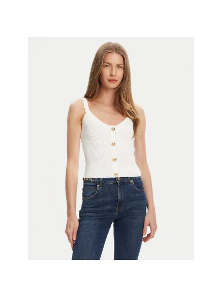 Guess Felső Regular Fit fehér