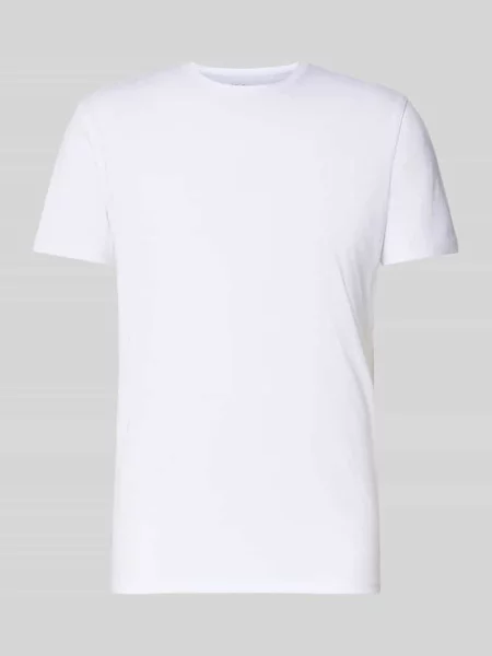 T-shirt o kroju regular fit z mieszanki bawełny Selected Homme biała