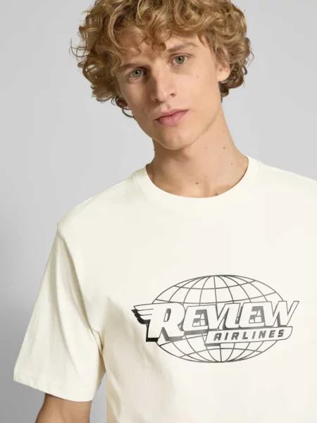 T-shirt o kroju regular fit z okrągłym dekoltem Review