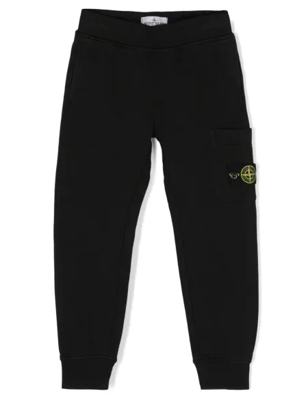 Dětské kalhoty Stone Island černé