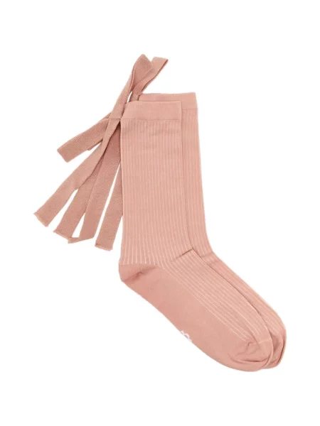 Ponožky Ugg s mašlí růžové