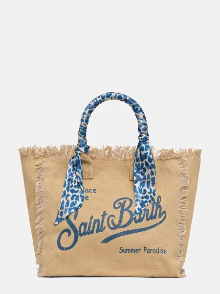Shopperka Mc2 Saint Barth beżowa