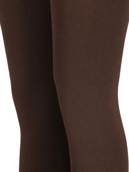 Leggings Balenciaga cu autograf maro