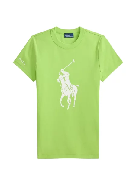Frotir prugasta polo majica Polo Ralph Lauren s vezom plava