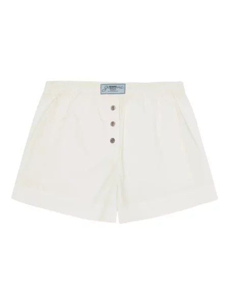 Pantaloni scurți Ganni alb