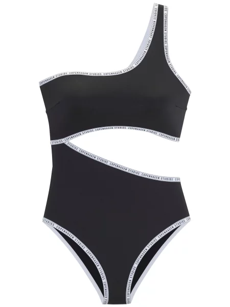 Copenhagen Studios Costum de baie întreg negru alb