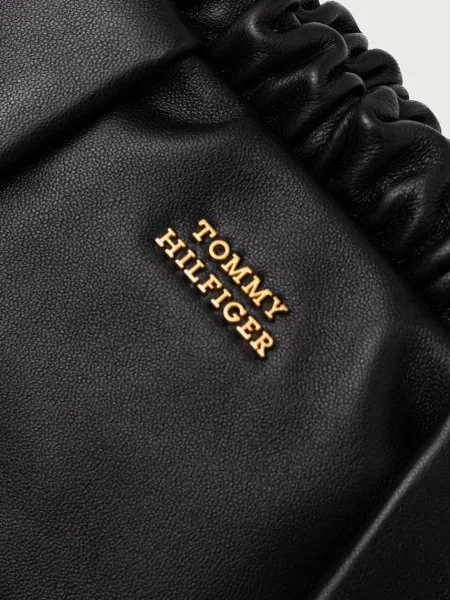 Tommy Hilfiger чанта crossbody дамска от кожа черно