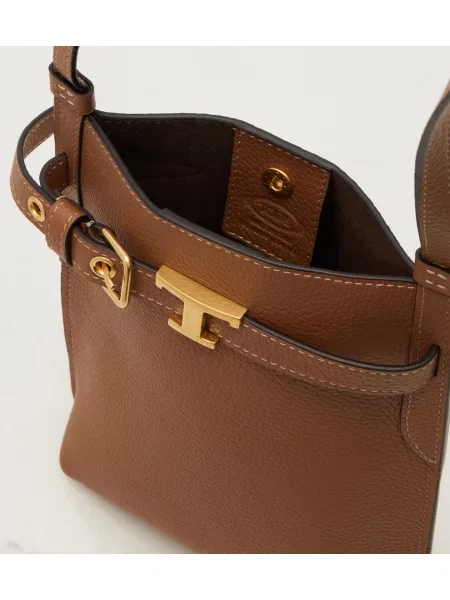 Geantă Tod's din piele maro